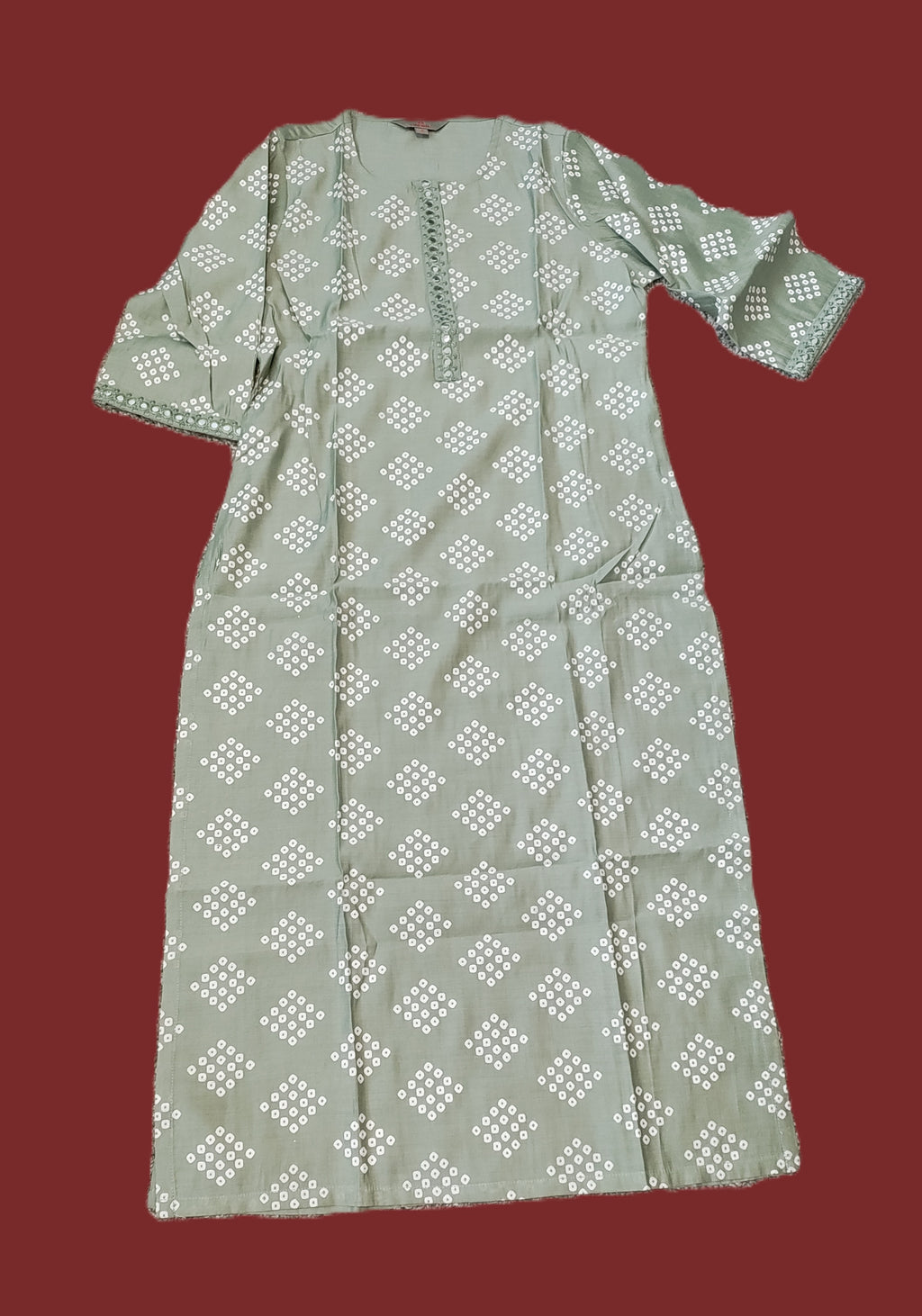 Viscose 3-Piece Kurti Set in Light Green