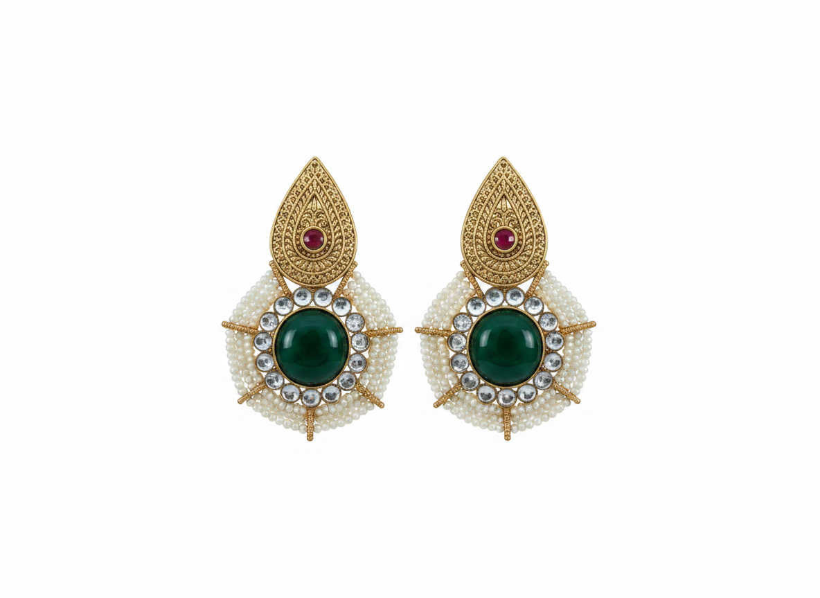 Premium Gold Stud Earrings