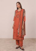Handblock Dupatta set, Angrakha