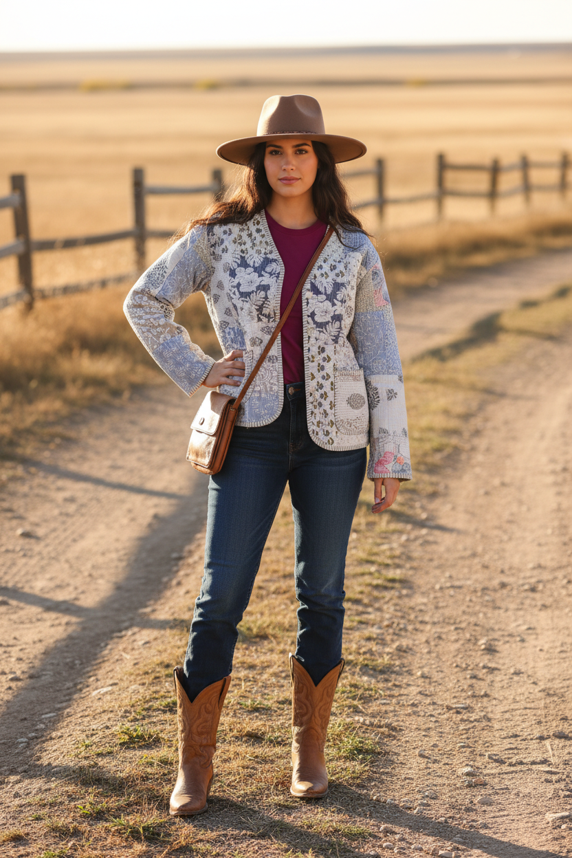 Quilted Patchwork Jacket