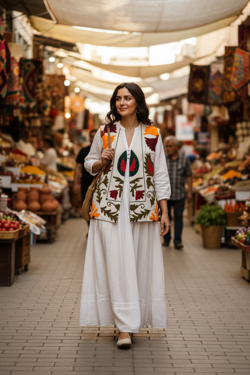 Handcrafted Cotton Embroidered Jacket